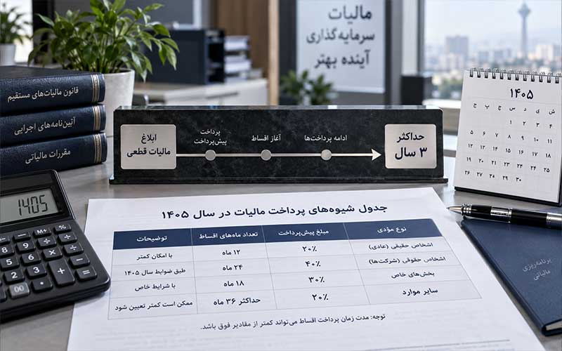 شیوه پرداخت مالیات