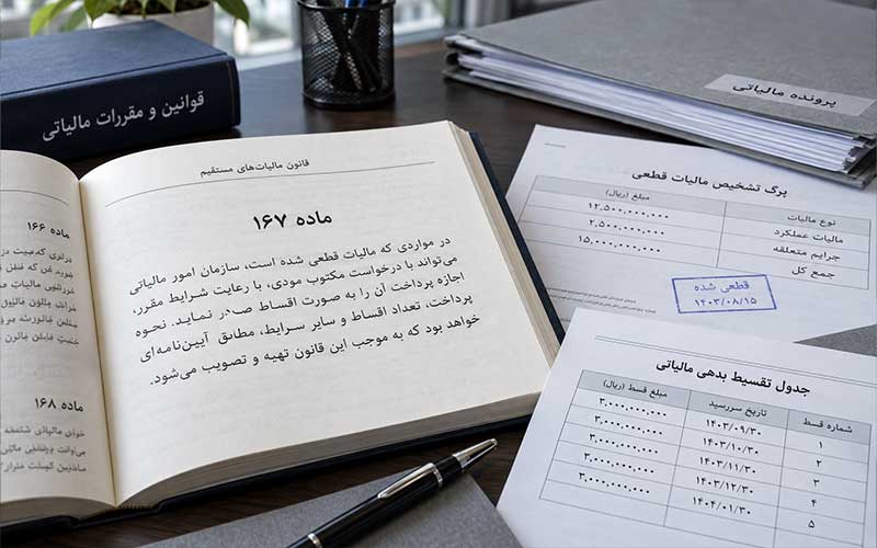 پرداخت اقساط بدهی مالیاتی